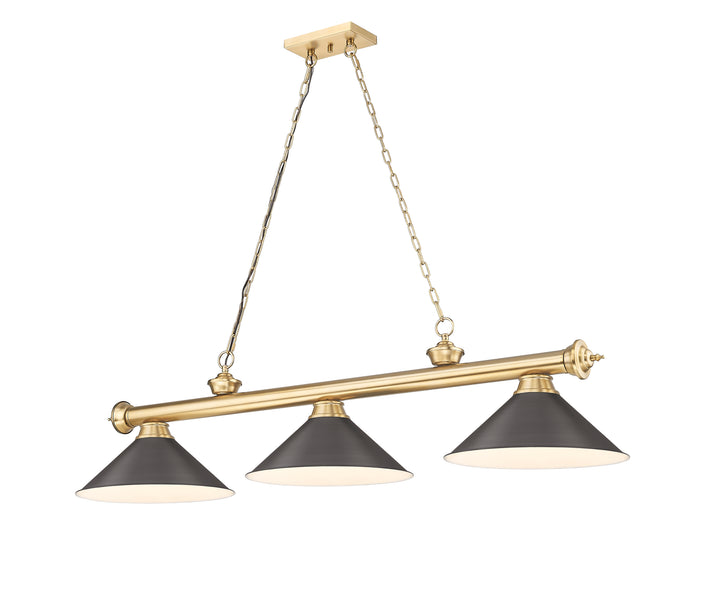 Cordon - 3 Light Billiard Light (2306-3HBR-BRZ15)