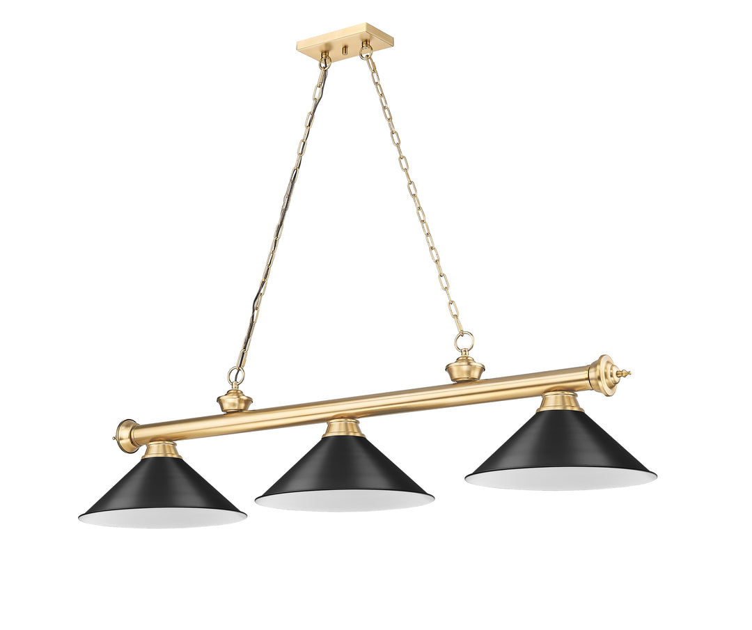 Cordon - 3 Light Billiard Light (2306-3HBR-MB15)