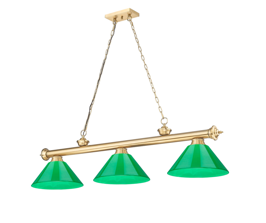Cordon - 3 Light Billiard Light (2306-3HBR)