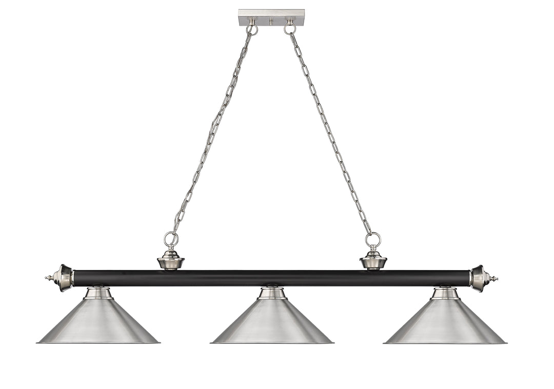 Cordon - 3 Light Billiard Light (2306-3MB-BN-BN15)