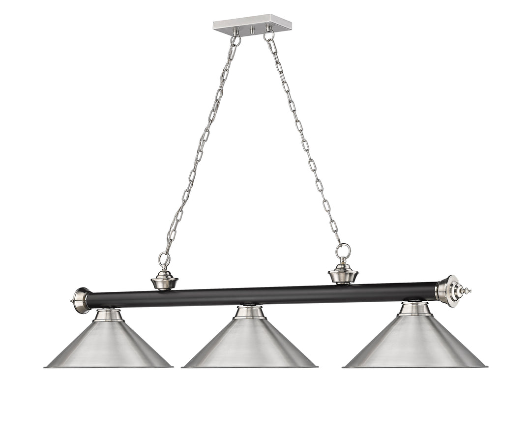 Cordon - 3 Light Billiard Light (2306-3MB-BN-BN15)