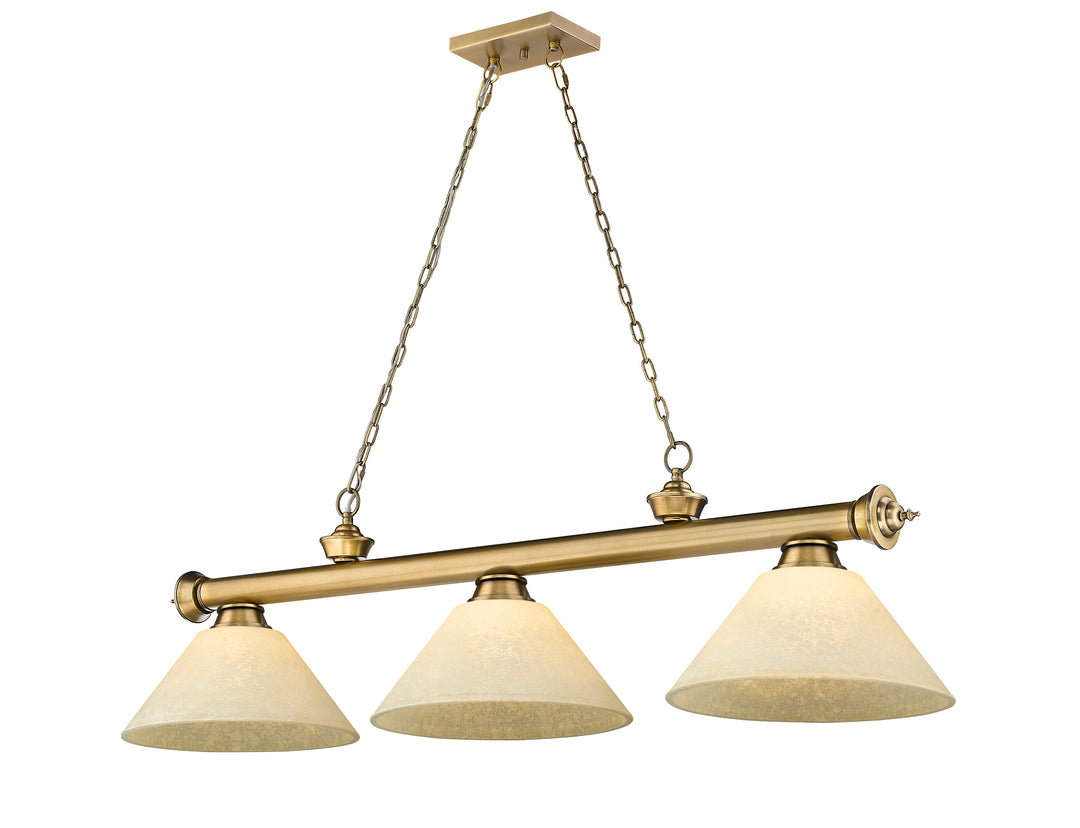 Cordon - 3 Light Billiard Light (2306-3RB-AGM14)