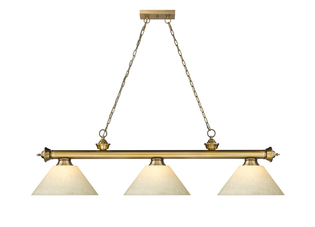 Cordon - 3 Light Billiard Light (2306-3RB-AGM14)