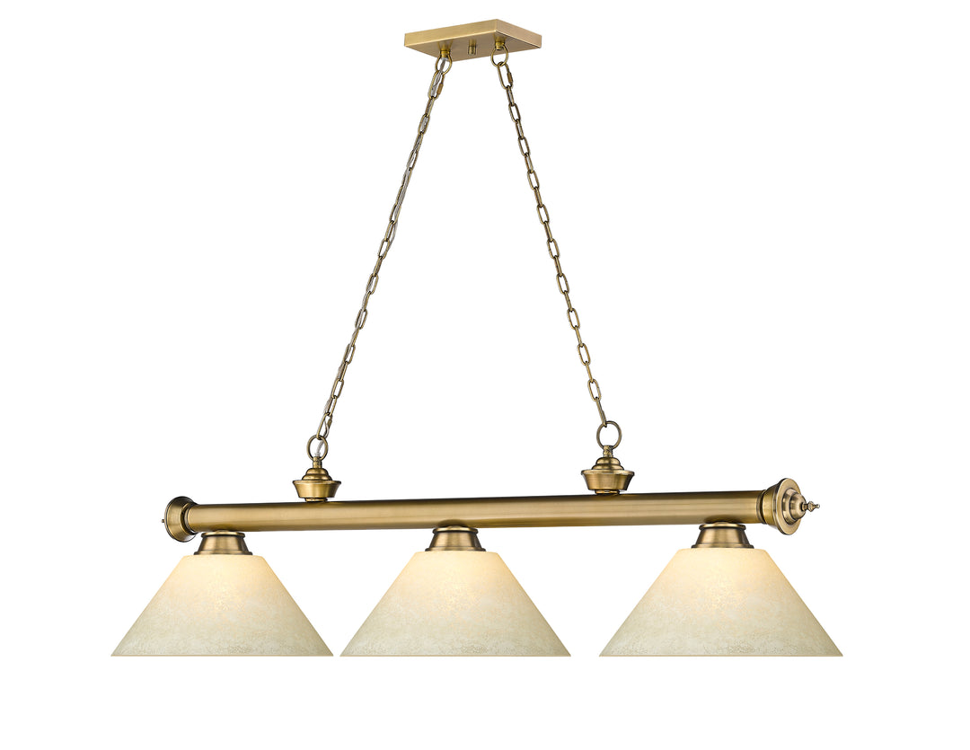 Cordon - 3 Light Billiard Light (2306-3RB-AGM14)