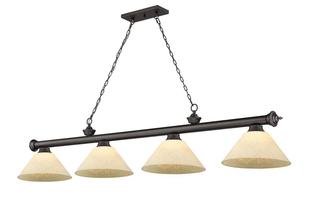 Cordon - 4 Light Billiard Light (2306-4BRZ-AGM14)