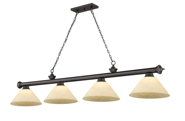 Cordon - 4 Light Billiard Light (2306-4BRZ-AGM14)