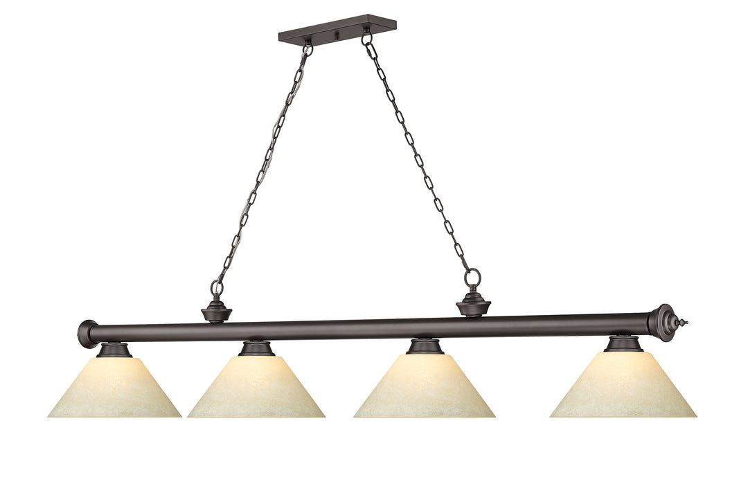 Cordon - 4 Light Billiard Light (2306-4BRZ-AGM14)