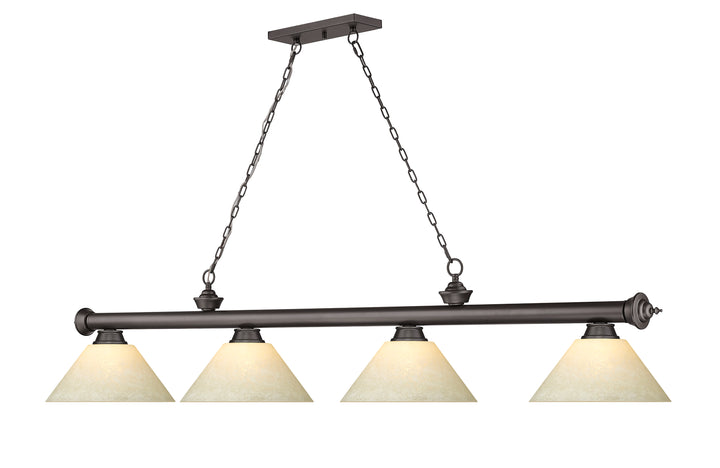 Cordon - 4 Light Billiard Light (2306-4BRZ-AGM14)