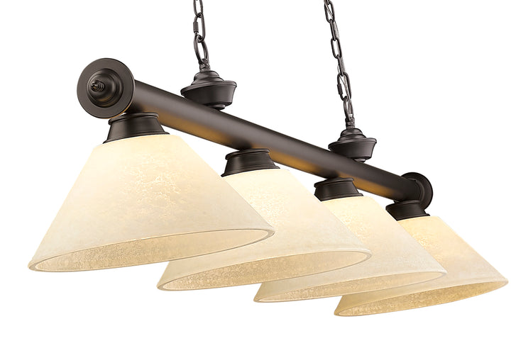 Cordon - 4 Light Billiard Light (2306-4BRZ-AGM14)