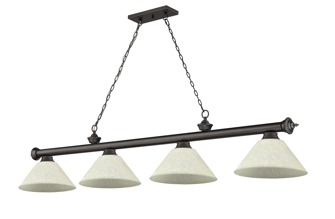 Cordon - 4 Light Billiard Light (2306-4BRZ-AGM14)
