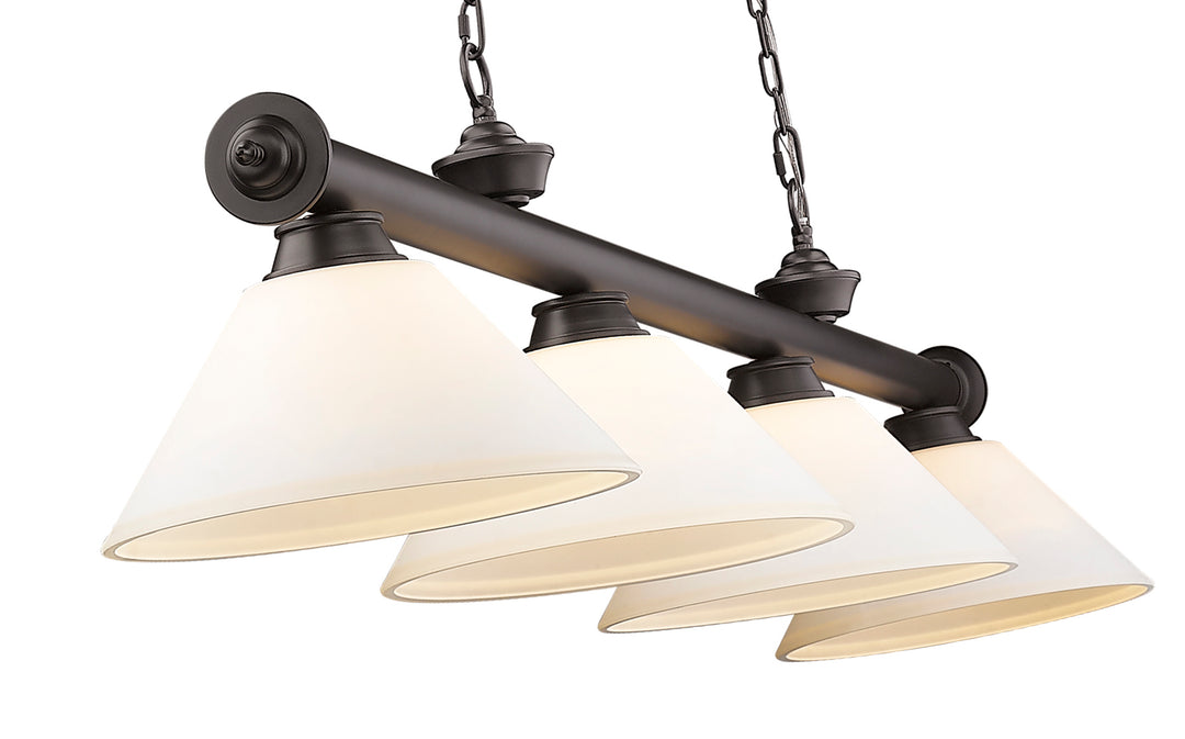 Cordon - 4 Light Billiard Light (2306-4BRZ-AMO14)