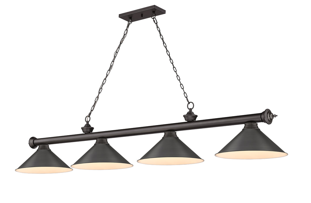 Cordon - 4 Light Billiard Light (2306-4BRZ-BRZ15)