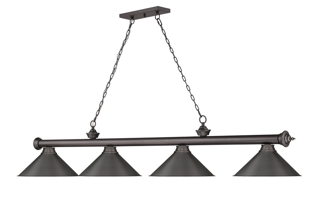 Cordon - 4 Light Billiard Light (2306-4BRZ-BRZ15)