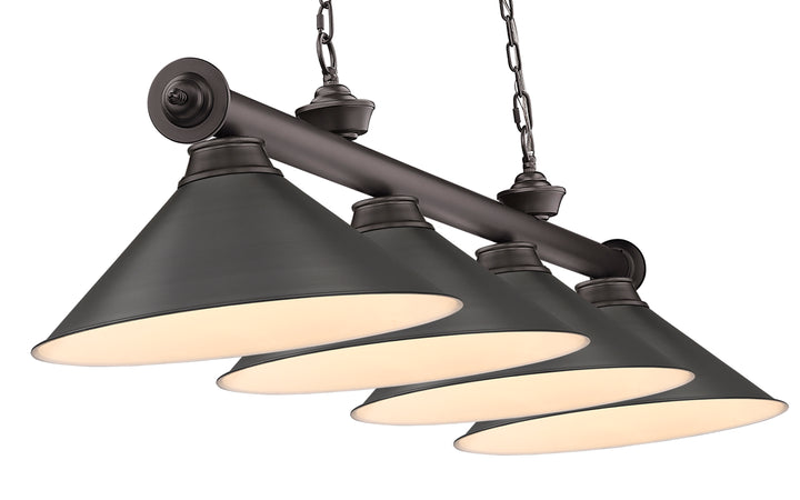 Cordon - 4 Light Billiard Light (2306-4BRZ-BRZ15)