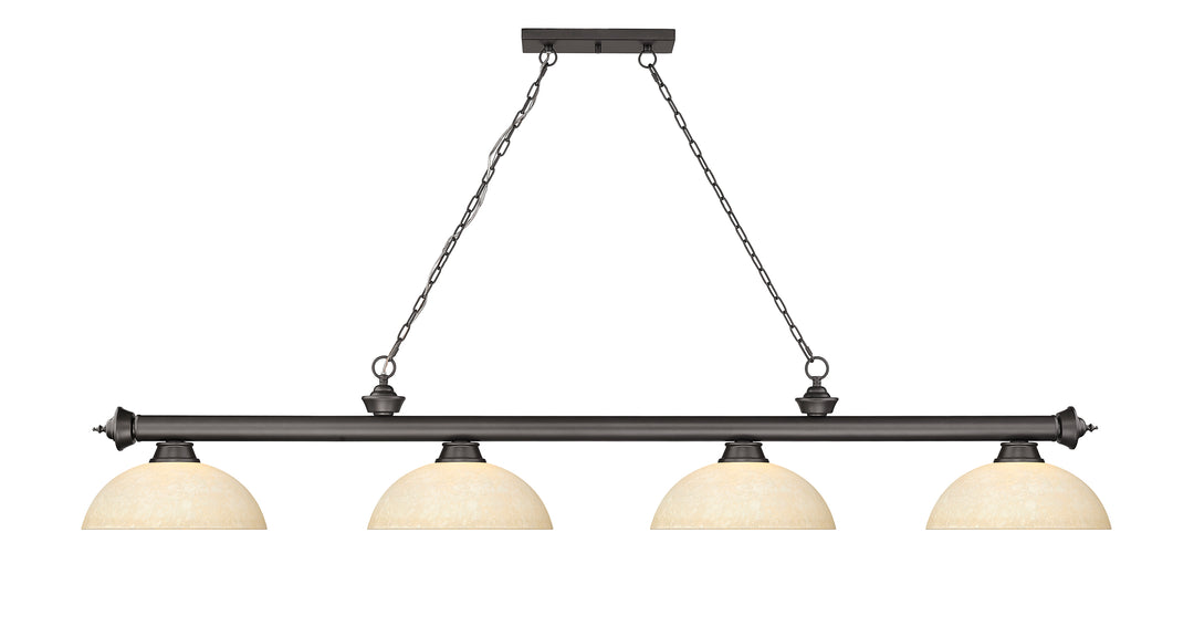 Cordon - 4 Light Billiard Light (2306-4BRZ-DGM14)