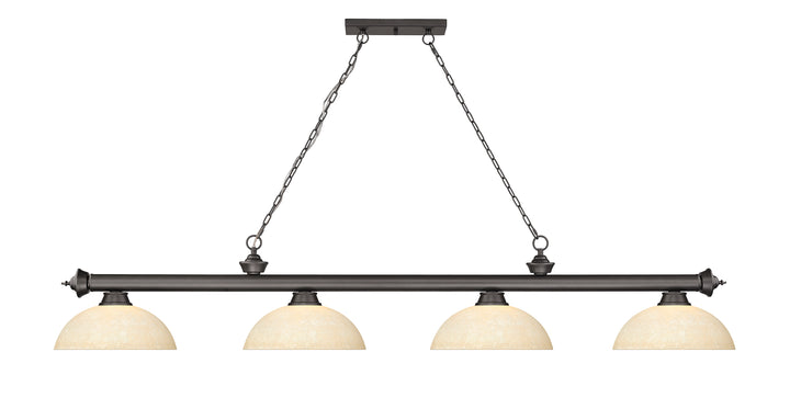 Cordon - 4 Light Billiard Light (2306-4BRZ-DGM14)