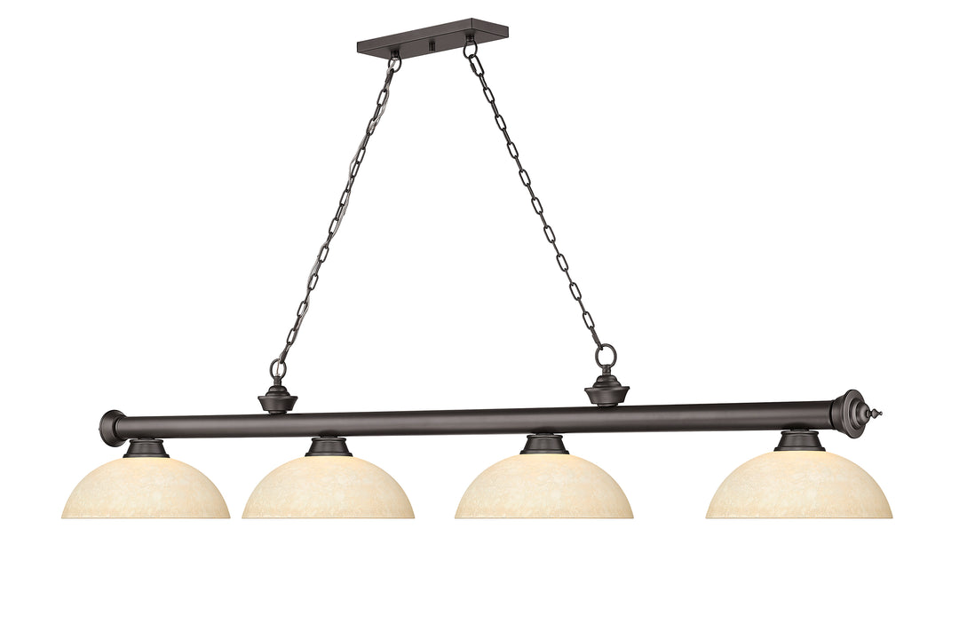 Cordon - 4 Light Billiard Light (2306-4BRZ-DGM14)