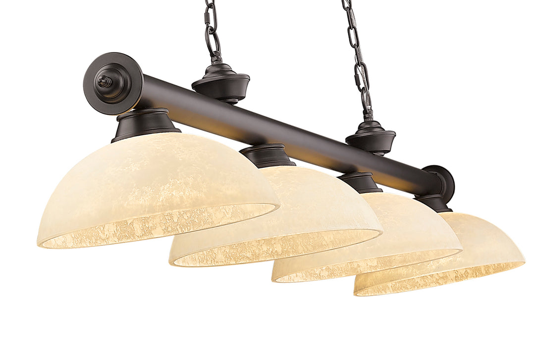 Cordon - 4 Light Billiard Light (2306-4BRZ-DGM14)