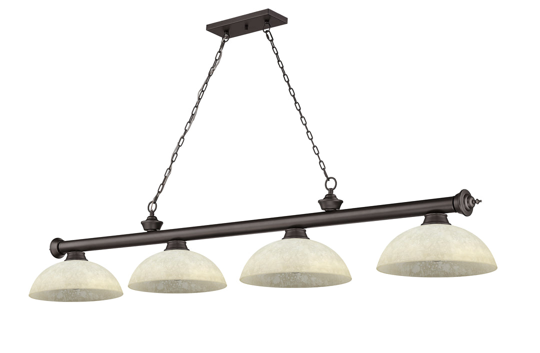 Cordon - 4 Light Billiard Light (2306-4BRZ-DGM14)