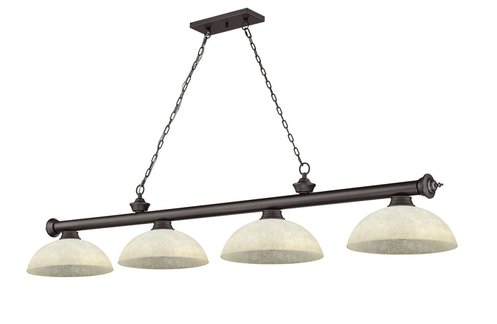 Cordon - 4 Light Billiard Light (2306-4BRZ-DGM14)
