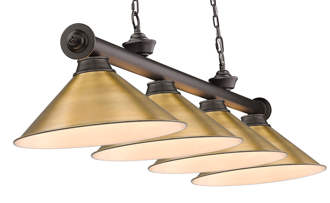 Cordon - 4 Light Billiard Light (2306-4BRZ-RB15)
