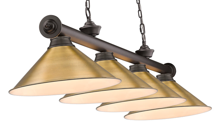 Cordon - 4 Light Billiard Light (2306-4BRZ-RB15)