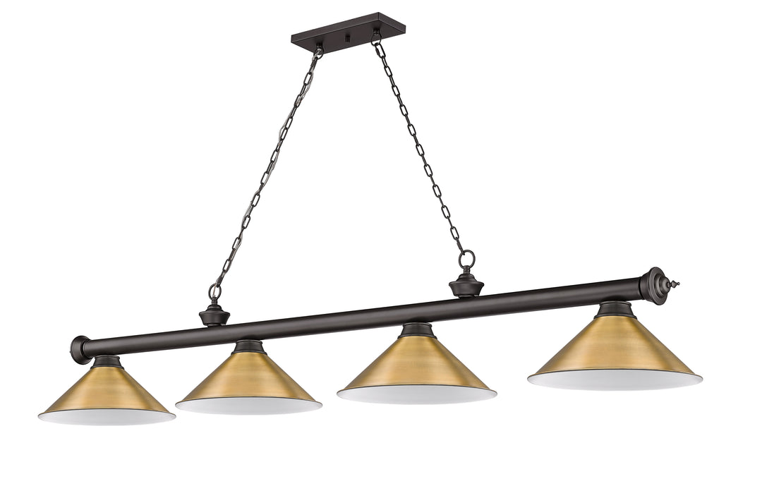 Cordon - 4 Light Billiard Light (2306-4BRZ-RB15)
