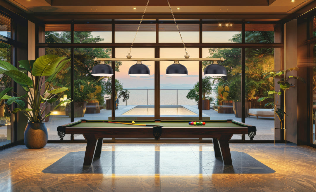Cordon - 4 Light Billiard Light (2306-4HBR-D13MB)