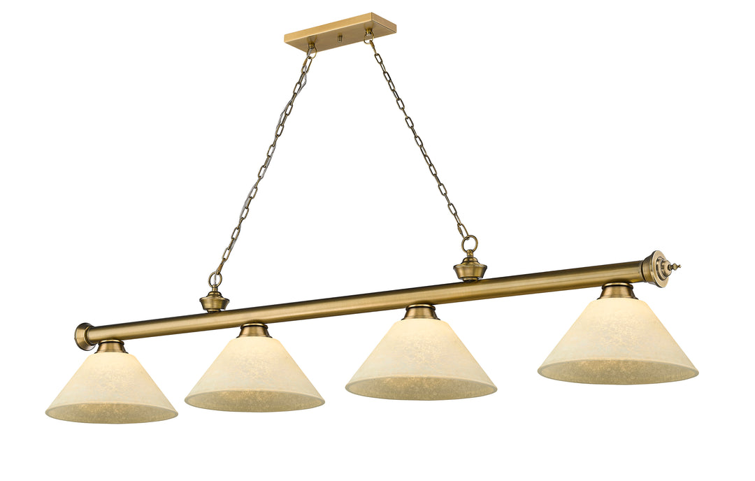 Cordon - 4 Light Billiard Light (2306-4RB-AGM14)