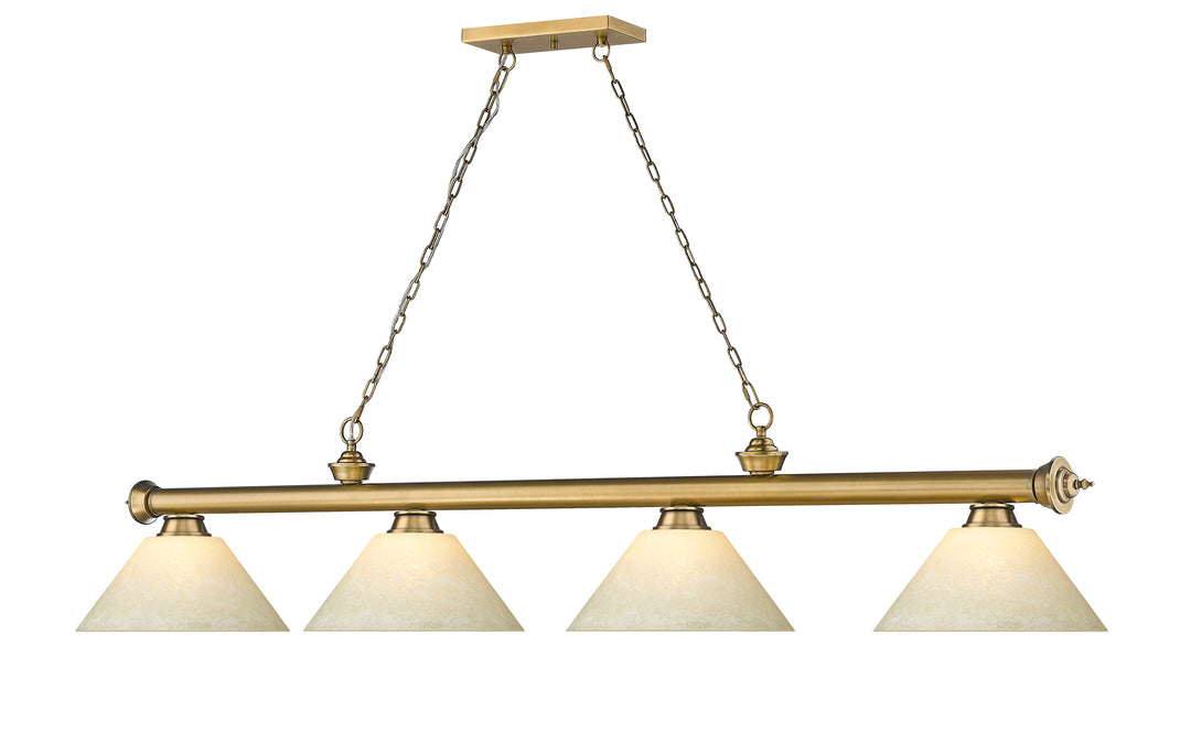 Cordon - 4 Light Billiard Light (2306-4RB-AGM14)