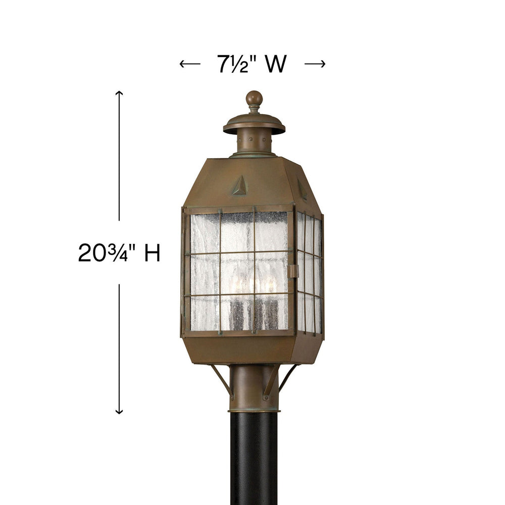 Nantucket Medium Post Mount Lantern