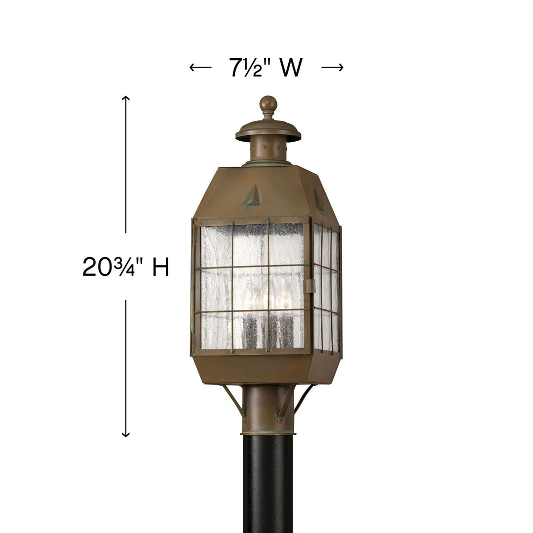 Nantucket Medium Post Mount Lantern
