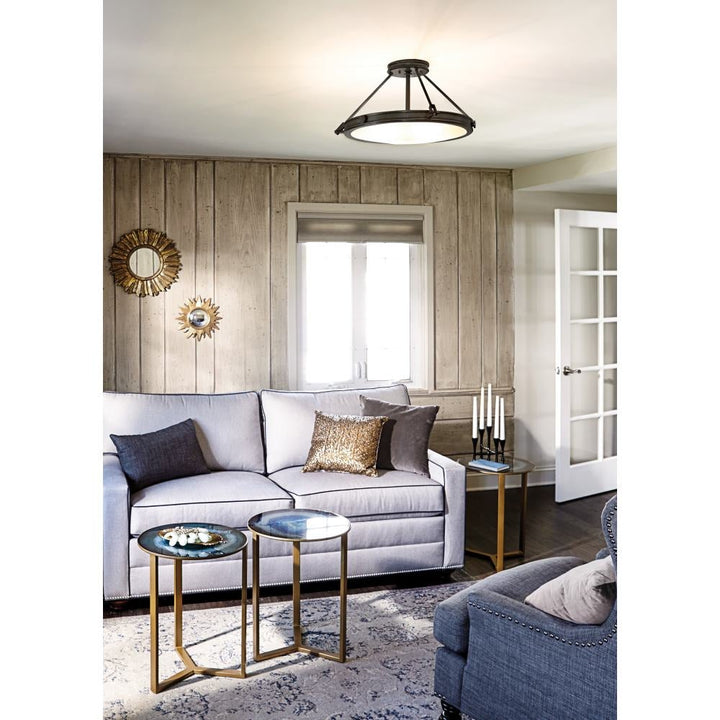Collier Medium Semi-Flush Mount
