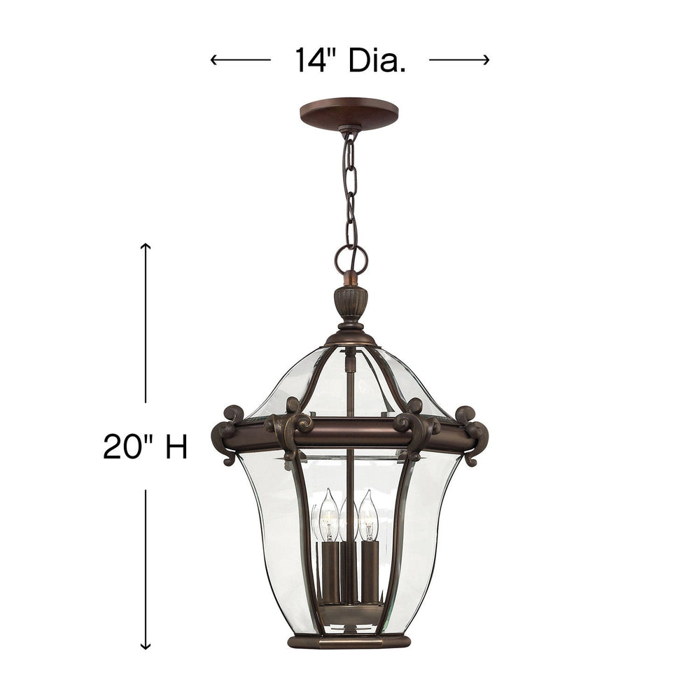 San Clemente Large Hanging Lantern