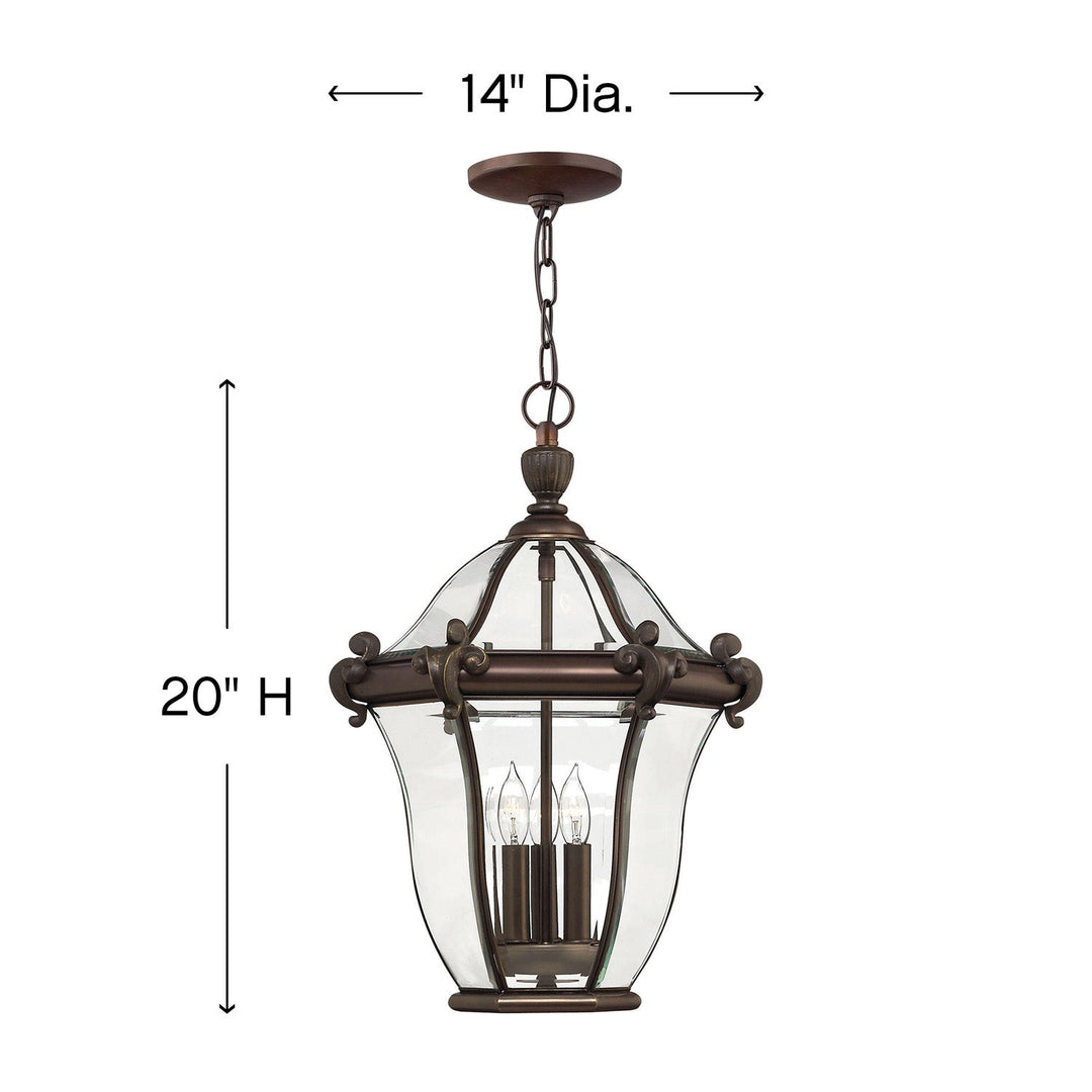 San Clemente Large Hanging Lantern