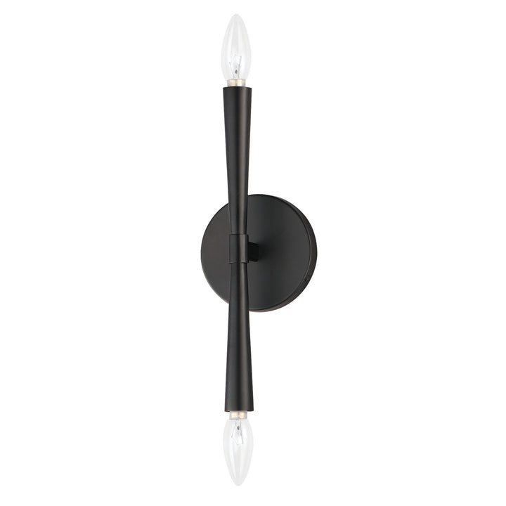 Rome 2-Light Wall Sconce Black