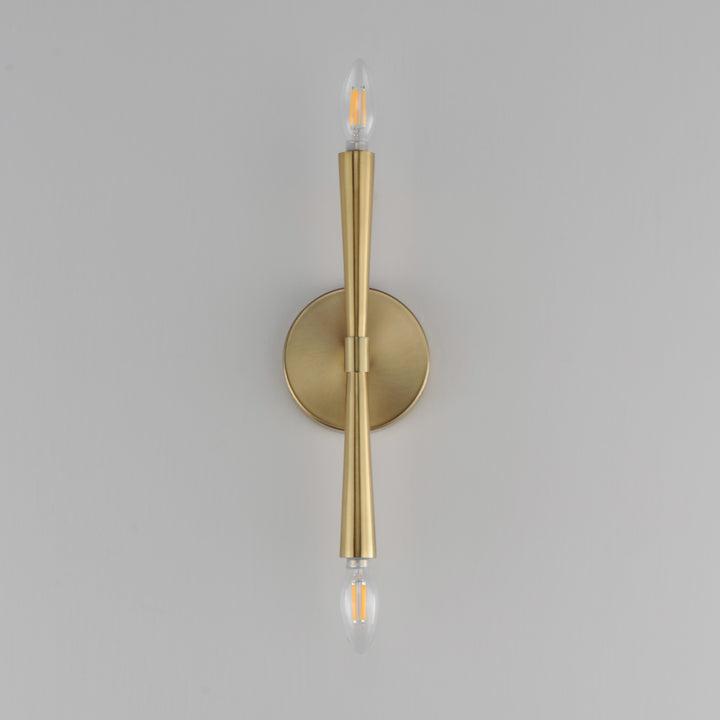 Rome 2-Light Wall Sconce Satin Brass alternate view