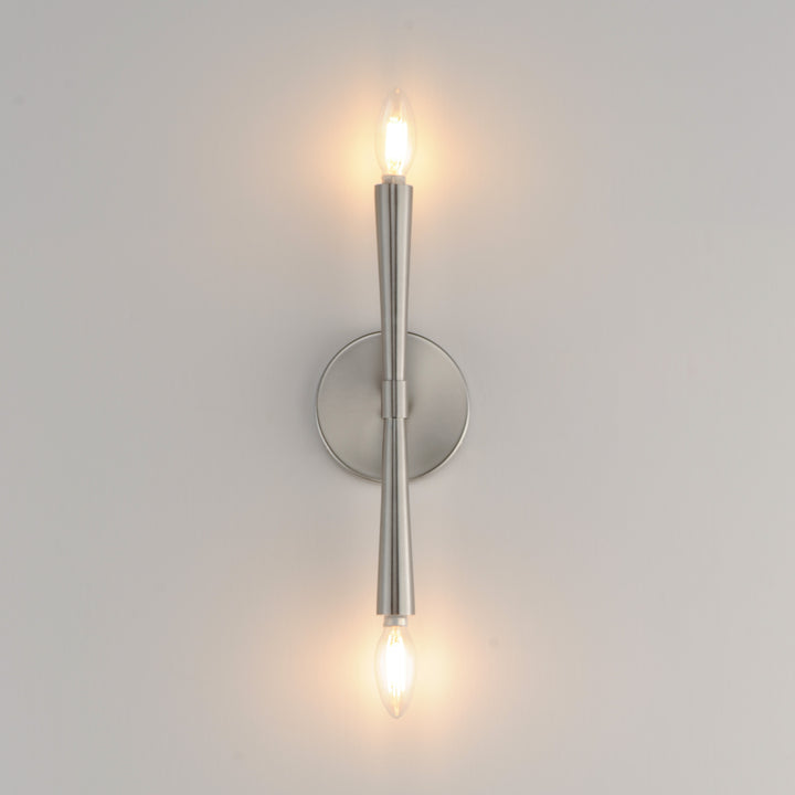Rome 2-Light Wall Sconce Satin Nickel alternate view