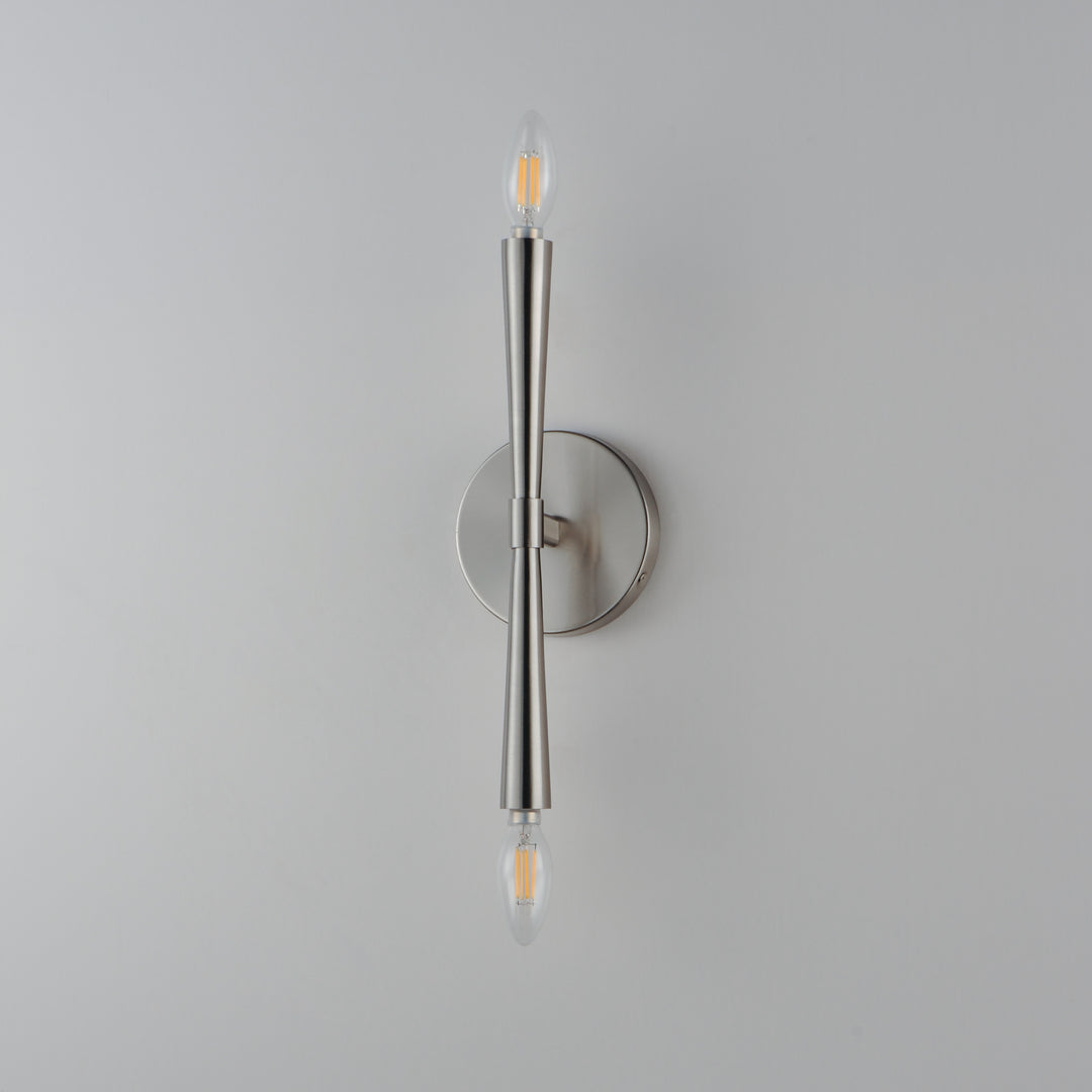 Rome 2-Light Wall Sconce Satin Nickel alternate view