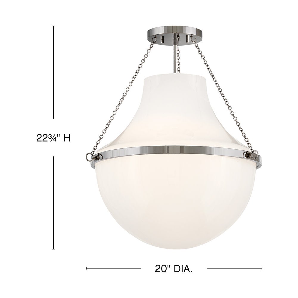 Collins Medium Semi Flush Mount