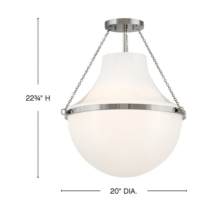 Collins Medium Semi Flush Mount