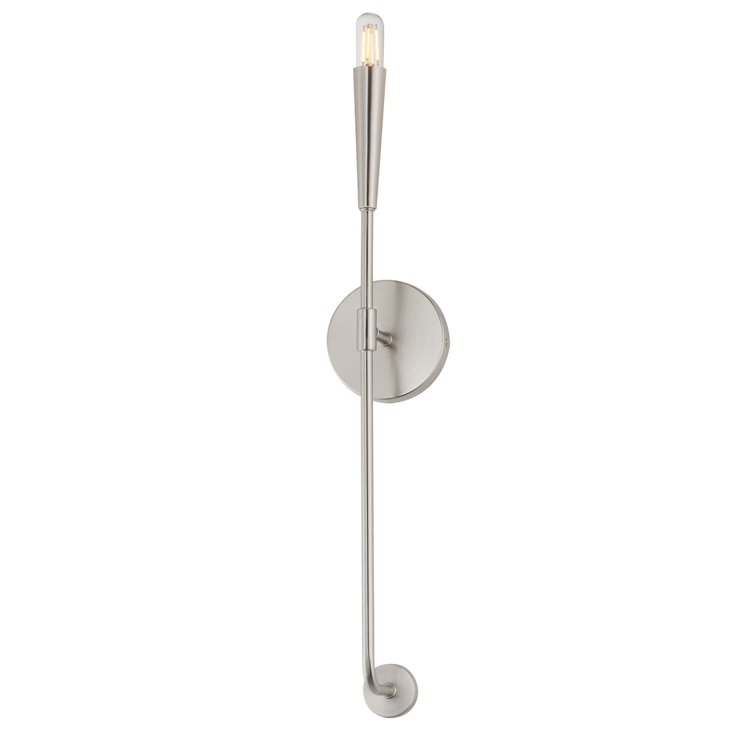 Vela 1-Light Sconce Satin Nickel