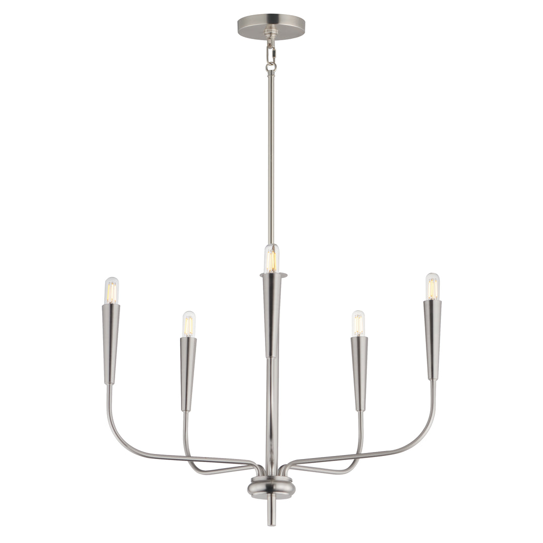 Vela Chandelier Satin Nickel