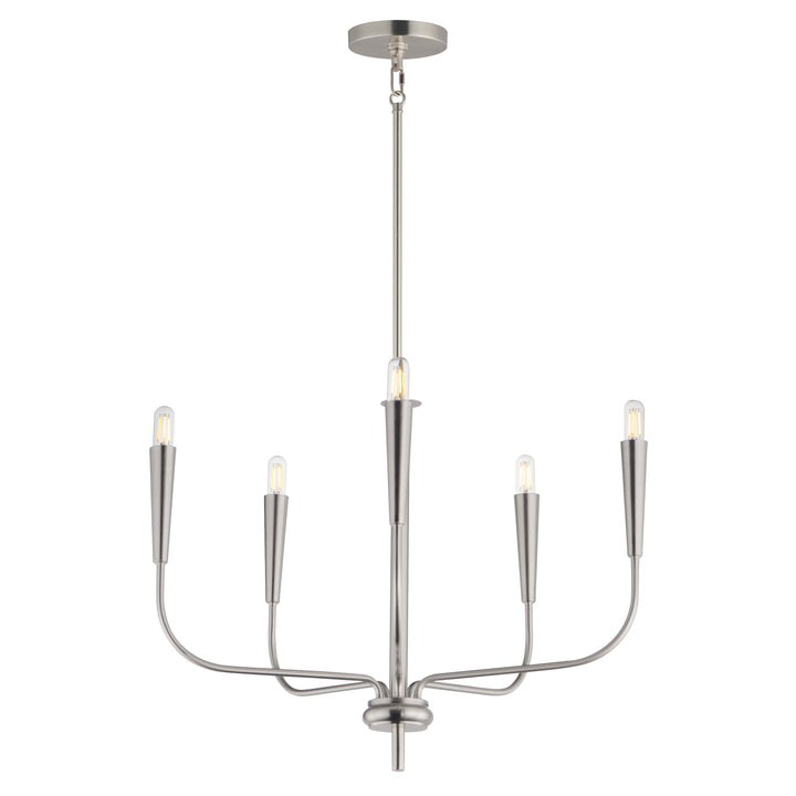 Vela Chandelier Satin Nickel