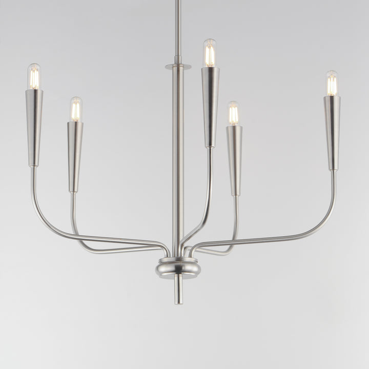 Vela Chandelier Satin Nickel alternate view