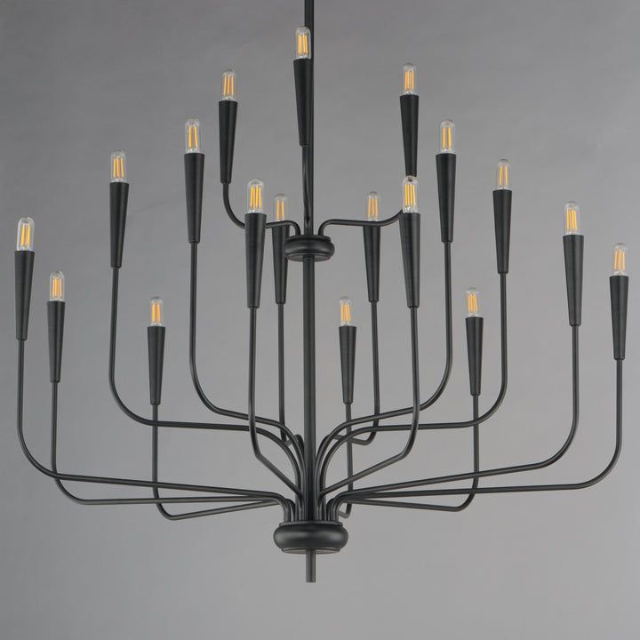 Vela Chandelier Black alternate view