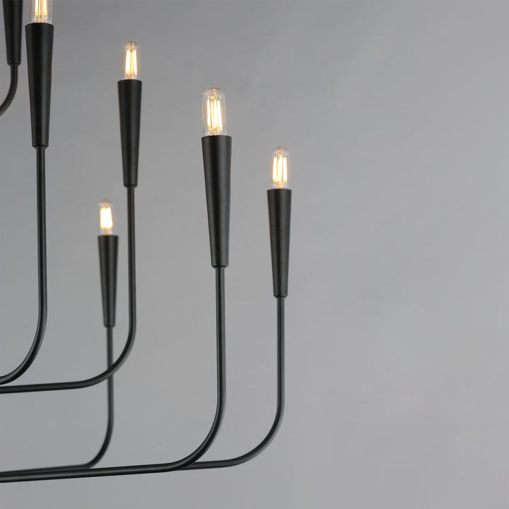Vela Chandelier Black alternate view