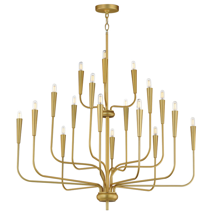 Vela Chandelier Satin Brass