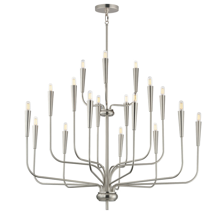 Vela Chandelier Satin Nickel