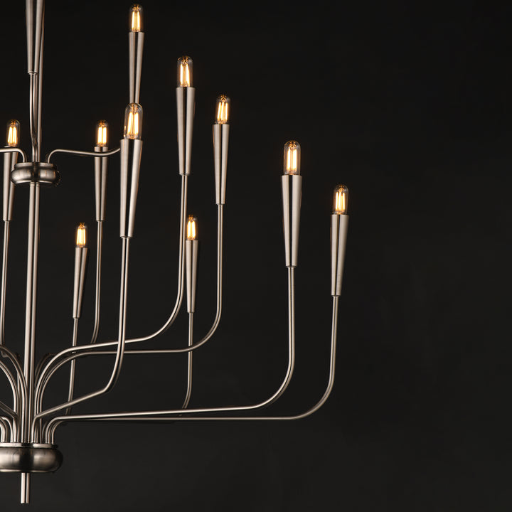 Vela Chandelier Satin Nickel alternate view